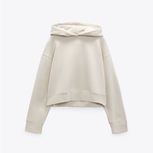 Zara hoodie sweatshirt Beige